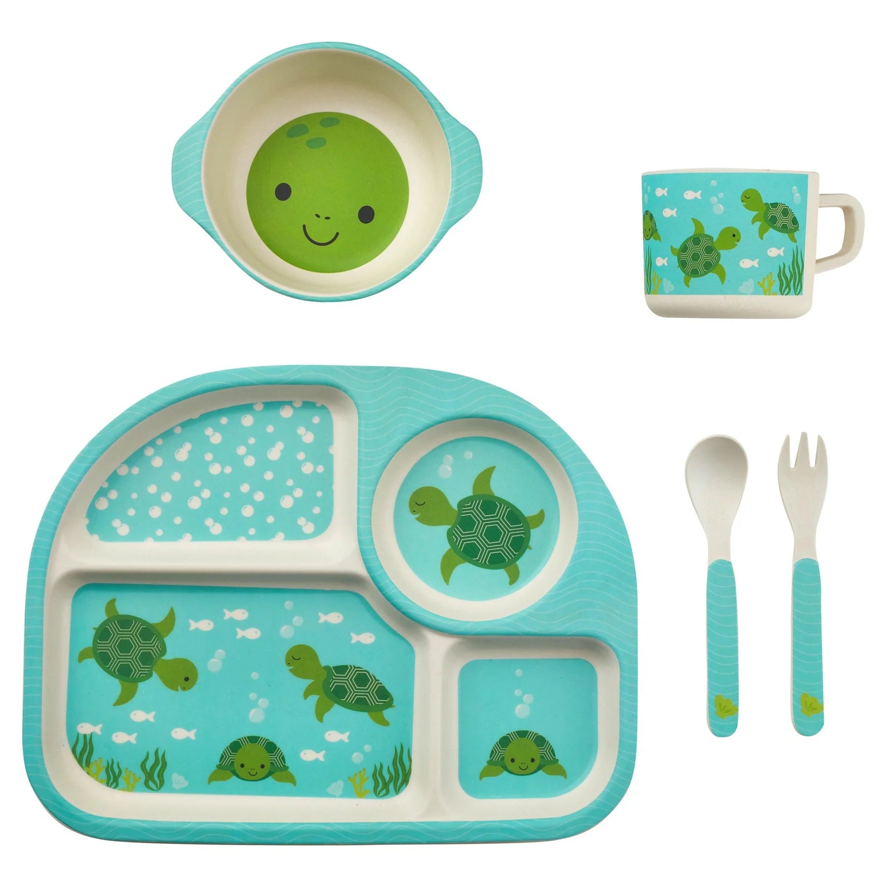 Sea Turtle Bamboo Dish Set – International Imports The Chefs Shop