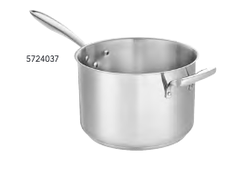 3.5 Quart Thermalloy Stainless Steel Sauce Pan